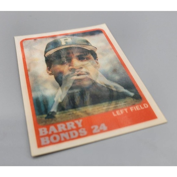 Barry Bonds, 1987 Sportflics 3D Baseball Card - Picture 4 of 4